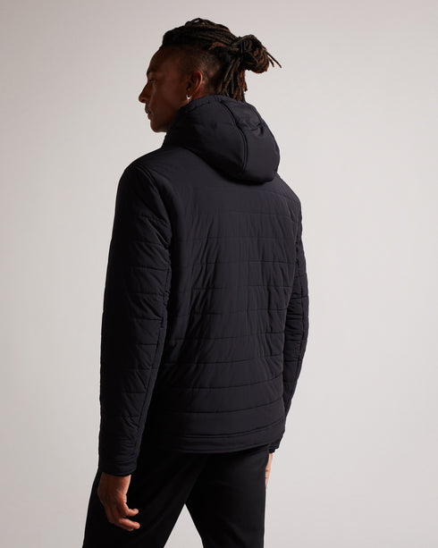 <P>Funnel Neck Quilted Nylon Jacket</P>